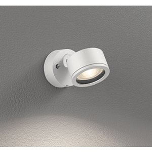 画像: オーデリック OG264026MLR1 エクステリアライト スポットライト LEDランプ 電球色 高演色LED コーキングレス型 防雨型 オフホワイト