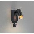 画像1: オーデリック OG264226R1 エクステリアライト スポットライト LED一体型 電球色 高演色LED 顔識別カメラ付 コーキングレス型 防雨型 ブラック (1)