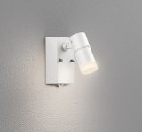 画像: オーデリック OG264243R1 エクステリアライト スポットライト LED一体型 電球色 高演色LED 人感センサー コーキングレス型 防雨型 マットシルバー