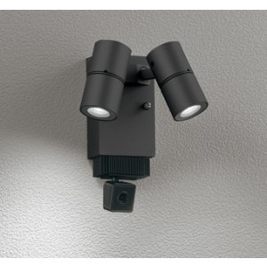 画像: オーデリック OG264252R1 エクステリアライト スポットライト LED一体型 昼白色 高演色LED 顔識別カメラ付 コーキングレス型 防雨型 ブラック