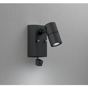 画像: オーデリック OG264263R1 エクステリアライト スポットライト LED一体型 昼白色 高演色LED 人検知カメラ付 コーキングレス型 防雨型 ブラック