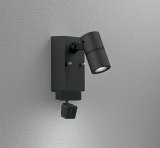 画像: オーデリック OG264264R1 エクステリアライト スポットライト LED一体型 昼白色 高演色LED 顔識別カメラ付 コーキングレス型 防雨型 ブラック