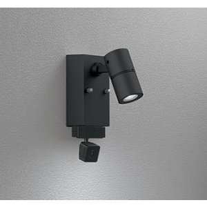 画像: オーデリック OG264264R1 エクステリアライト スポットライト LED一体型 昼白色 高演色LED 顔識別カメラ付 コーキングレス型 防雨型 ブラック