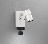 画像: オーデリック OG264268R1 エクステリアライト スポットライト LED一体型 昼白色 高演色LED 顔識別カメラ付 コーキングレス型 防雨型 オフホワイト
