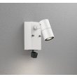 画像1: オーデリック OG264269R1 エクステリアライト スポットライト LED一体型 電球色 高演色LED 人検知カメラ付 コーキングレス型 防雨型 オフホワイト (1)
