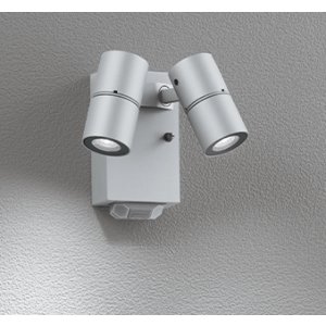 画像: オーデリック OG264271R1 エクステリアライト スポットライト LED一体型 昼白色 高演色LED 人感センサー コーキングレス型 防雨型 マットシルバー