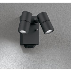 画像: オーデリック OG264273R1 エクステリアライト スポットライト LED一体型 昼白色 高演色LED 人感センサー コーキングレス型 防雨型 ブラック