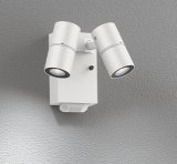 画像: オーデリック OG264275R1 エクステリアライト スポットライト LED一体型 昼白色 高演色LED 人感センサー コーキングレス型 防雨型 オフホワイト
