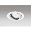 画像1: オーデリック XD402317R ダウンライト 埋込穴φ125 LED一体型 電球色 M形 高演色LED 電源装置別売 オフホワイト (1)