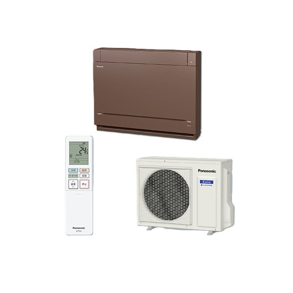 画像1: パナソニック XCS-406DY2-T/S ハウジングエアコン 床置き Yシリーズ エオリア ナノイーX 14畳程度 単相200V ブラウン (CS-409CY2-Tの後継品) ♪ (1)