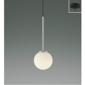 画像: コイズミ照明 AP57334 ペンダント 非調光 LED 温白色 フランジタイプ 高演色LEDR+ ホワイトブロンズメッキヘアラインマット ∽