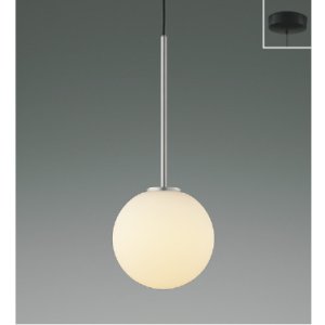 画像: コイズミ照明 AP57336 ペンダント 非調光 LED 電球色 フランジタイプ 高演色LEDR+ ホワイトブロンズメッキヘアラインマット ∽