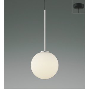 画像: コイズミ照明 AP57338 ペンダント 非調光 LED 温白色 フランジタイプ 高演色LEDR+ ホワイトブロンズメッキヘアラインマット ∽