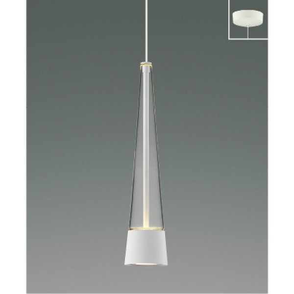 画像1: コイズミ照明 AP57292 ペンダント 非調光 LED 温白色 フランジタイプ 高演色LEDR+ マットファインホワイト ∽ (1)