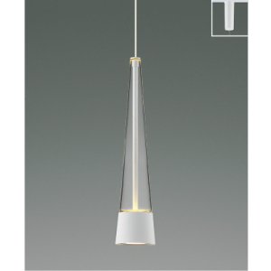 画像: コイズミ照明 AP57291 ペンダント 非調光 LED 電球色 プラグタイプ 高演色LEDR+ マットファインホワイト ∽