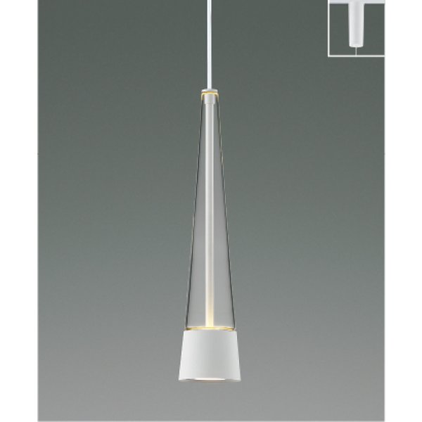 画像1: コイズミ照明 AP57293 ペンダント 非調光 LED 温白色 プラグタイプ 高演色LEDR+ マットファインホワイト ∽ (1)