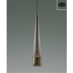 画像: コイズミ照明 AP57282 ペンダント 非調光 LED 電球色 フランジタイプ 高演色LEDR+ スモークブラウン ∽