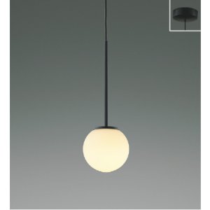 画像: コイズミ照明 AP57322 ペンダント 非調光 LED 電球色 フランジタイプ 高演色LEDR+ マットブラック ∽