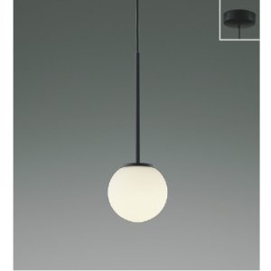 画像: コイズミ照明 AP57324 ペンダント 非調光 LED 温白色 フランジタイプ 高演色LEDR+ マットブラック ∽