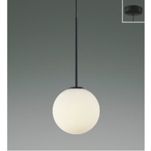 画像: コイズミ照明 AP57328 ペンダント 非調光 LED 温白色 フランジタイプ 高演色LEDR+ マットブラック ∽