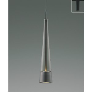 画像: コイズミ照明 AP57289 ペンダント 非調光 LED 温白色 プラグタイプ 高演色LEDR+ スモークグレー ∽