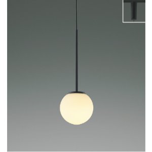 画像: コイズミ照明 AP57323 ペンダント 非調光 LED 電球色 プラグタイプ 高演色LEDR+ マットブラック ∽