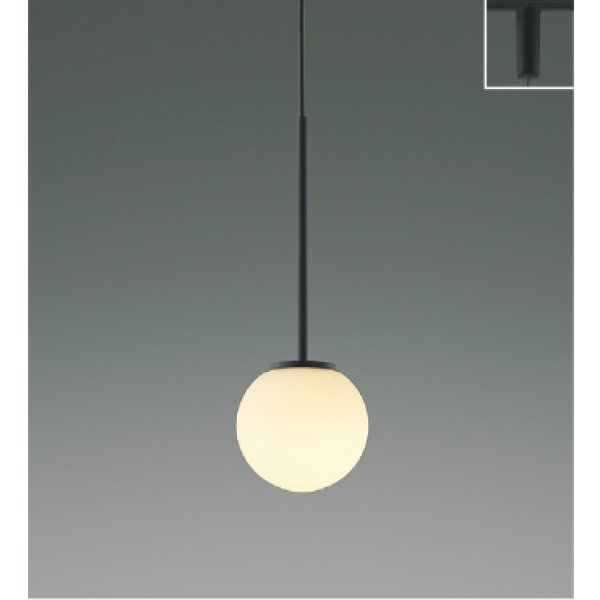 画像1: コイズミ照明 AP57323 ペンダント 非調光 LED 電球色 プラグタイプ 高演色LEDR+ マットブラック ∽ (1)