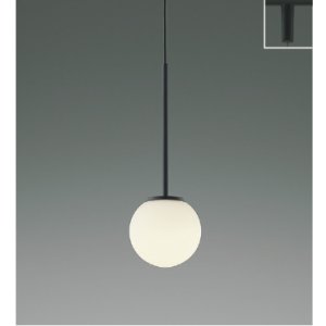 画像: コイズミ照明 AP57325 ペンダント 非調光 LED 温白色 プラグタイプ 高演色LEDR+ マットブラック ∽