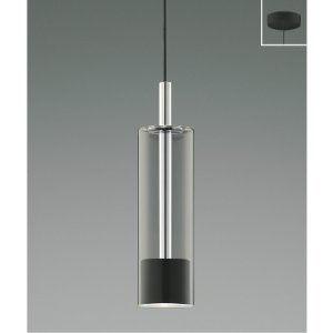 画像: コイズミ照明 AP57298 ペンダント 非調光 LED 温白色 フランジタイプ クロムメッキ ブラック ∽