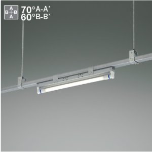 画像: コイズミ照明 AH56358 ベースライト 非調光 直管形LED 昼白色 電源内蔵型 ランプ同梱 ∽
