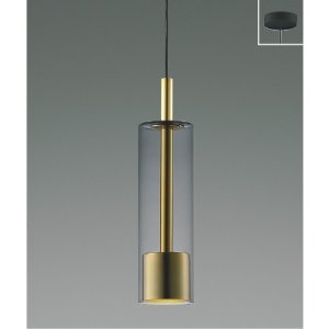 画像: コイズミ照明 AP57312 ペンダント 非調光 LED 温白色 フランジタイプ スモークグレー ∽