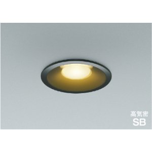 画像: コイズミ照明 AD1092B27 ダウンライト 埋込穴φ100 調光 LED 電球色 ベースタイプ 高演色LEDR+ 高気密SB ブラック ∽