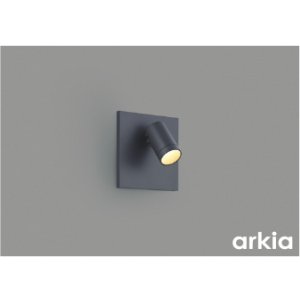 画像: コイズミ照明 AB57236 ブラケット 埋込穴□90×97 調光 LED 電球色 高演色LEDR+ arkia マットグレー ∽