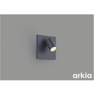 画像: コイズミ照明 AB57237 ブラケット 埋込穴□90×97 調光 LED 温白色 高演色LEDR+ arkia マットグレー ∽
