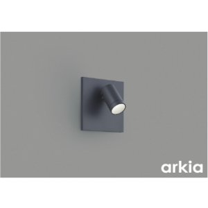 画像: コイズミ照明 AB57238 ブラケット 埋込穴□90×97 調光 LED 昼白色 高演色LEDR+ arkia マットグレー ∽