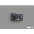 画像1: コイズミ照明 AB57243 ブラケット 調光 LED 温白色 高演色LEDR+ 調光スイッチ付 arkia マットグレー ∽ (1)