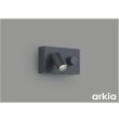 画像1: コイズミ照明 AB57244 ブラケット 調光 LED 昼白色 高演色LEDR+ 調光スイッチ付 arkia マットグレー ∽ (1)