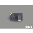 画像1: コイズミ照明 AB57222 ブラケット 調光 LED 電球色 高演色LEDR+ arkia マットグレー ∽ (1)