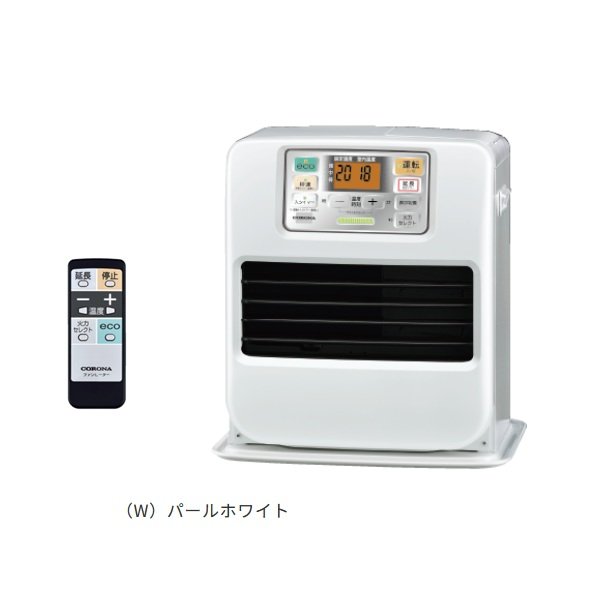 画像1: コロナ FH-SR3326Y(W) 石油ファンヒーター SRタイプ 木造9畳/コンクリート12畳 リモコン付 パールホワイト (FH-SR3326Y(W)の後継品) (1)