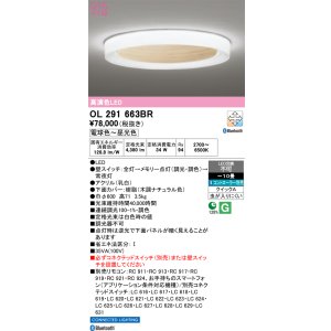 画像: オーデリック OL291663BR シーリングライト 高演色LED Bluetooth 調光調色 電球色〜昼光色 リモコン別売 コントローラー別売 〜10畳