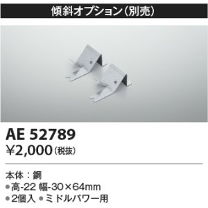 画像: コイズミ照明　AE52789　別売取付金具 傾斜オプション 2個入