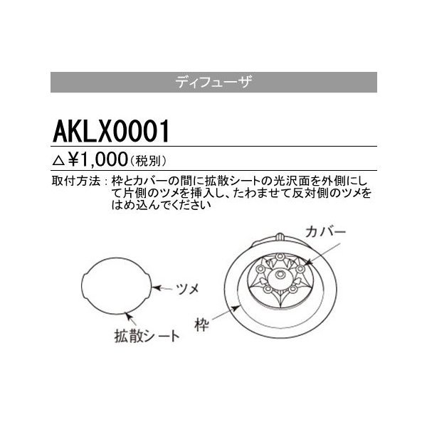 画像1: 三菱　AKLX0001　ディフューザー (4枚1組)　受注生産品 [§] (1)