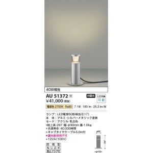 画像: コイズミ照明　AU51372　エクステリア ガーデンライト 非調光 LEDランプ 電球色 防雨型 シルバーメタリック 受注生産品 [§]