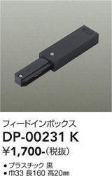 画像: 大光電機(DAIKO) DP-00231 K 部材 フィードインボックス ブラック