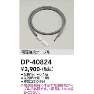 画像: 大光電機(DAIKO)　DP-40824　部材 電源接続ケーブル 終端コネクタ付