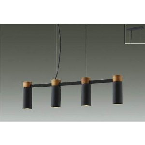 画像: 大光電機(DAIKO) DPN-41986 YG ペンダント 調光(調光器別売) LED 電球色 ランプ付 フランジタイプ ブラック
