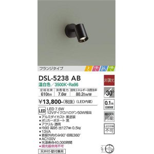 大光電機(DAIKO) DSL-5238AW ときめき スポットライト フランジタイプ