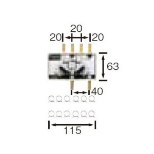 画像: 長府/サンポット 石油暖房機 関連部材　FHH-2V2　調整弁ヘッダー[♪▲]