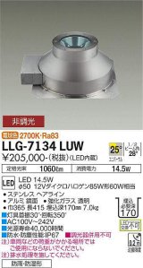 画像: 大光電機(DAIKO) LLG-7134LUW アウトドアライト グランドライト 非調光 電球色 ビーム角25度 広角形 防雨・防湿形 ステンカラー