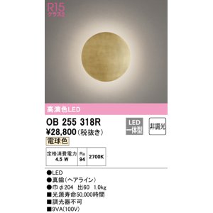 画像: オーデリック　OB255318R　ブラケットライト 非調光 LED一体型 電球色